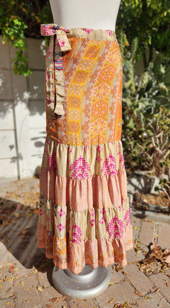 Vintage Silk Gypsy Skirts