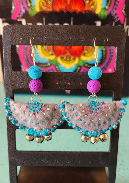 Bohemian Embroidered Earrings