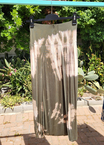 Infinity Skirt - Olive Green Tie-Dye