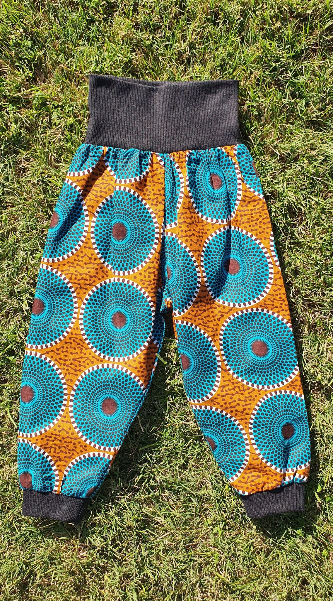 Boho Kid Pants 1 - 2 Years - Caramel African Circle