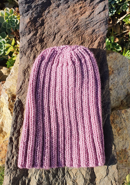 Beanie - Rib Dusty Pink