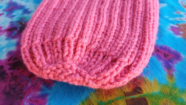 Beanie - Rib Coral