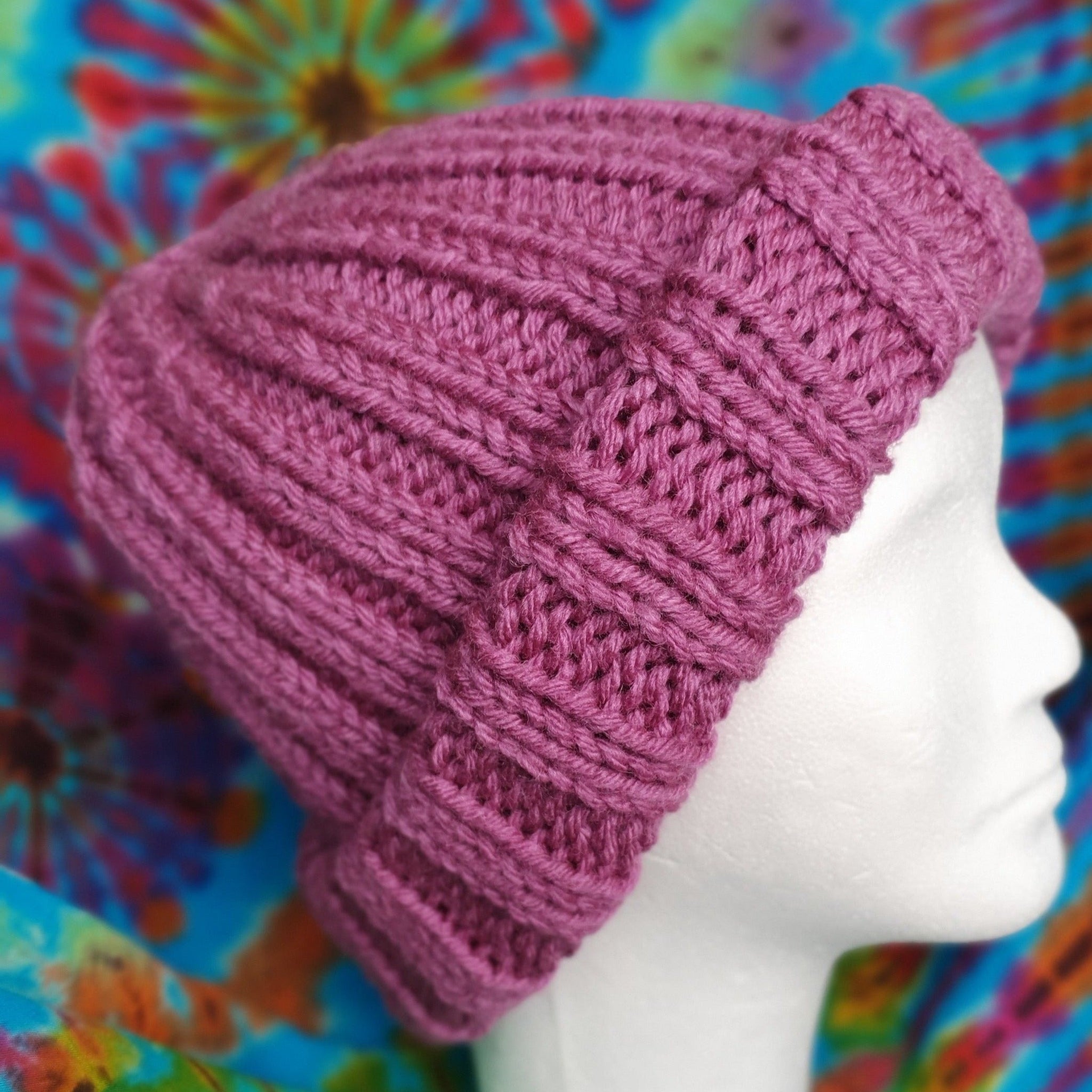 Beanie - Rib Purple