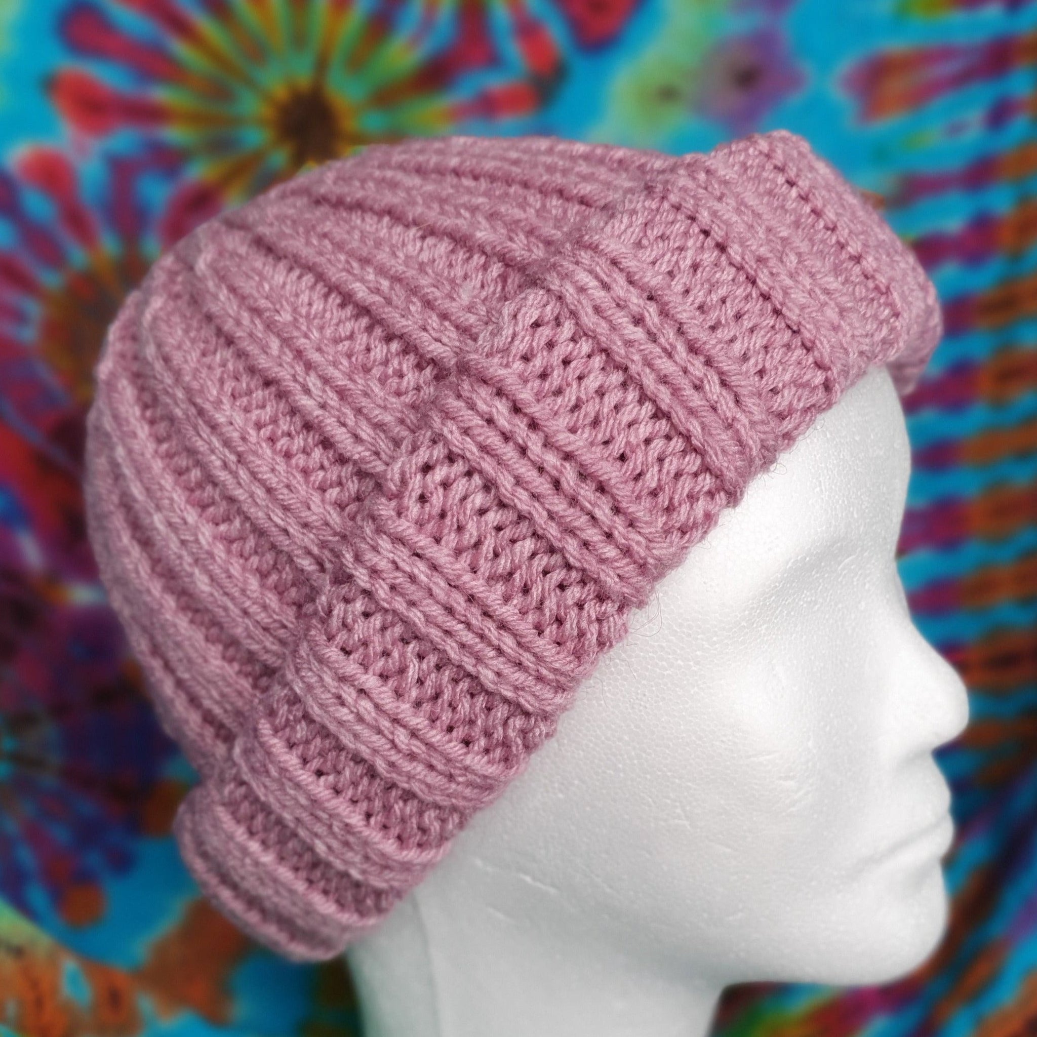 Beanie - Rib Dusty Pink