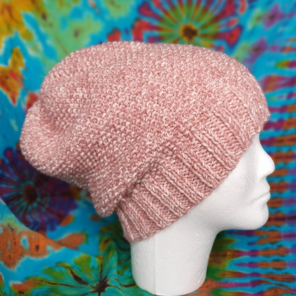 Beanie - Slouchy Dusty Pink