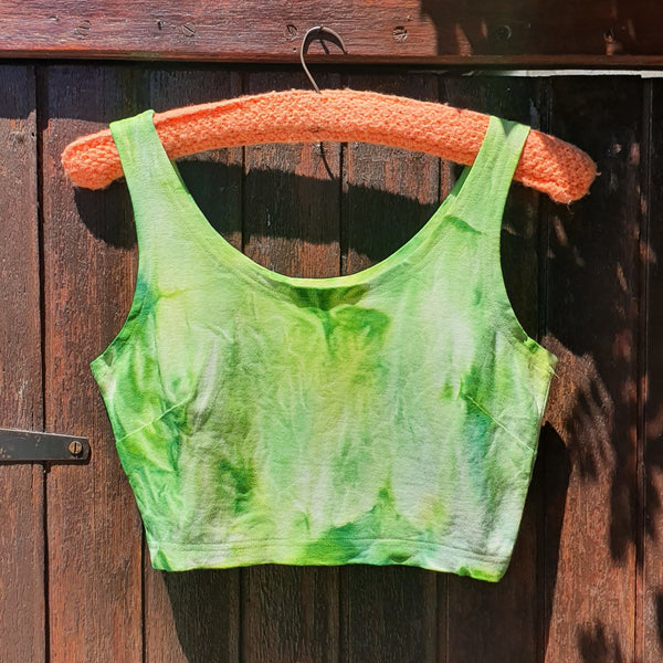 Cloudy Crop Top - Green