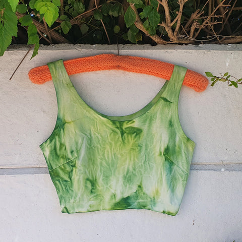 Cloudy Crop Top - Green