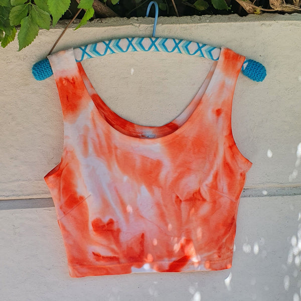 Cloudy Crop Top - Orange