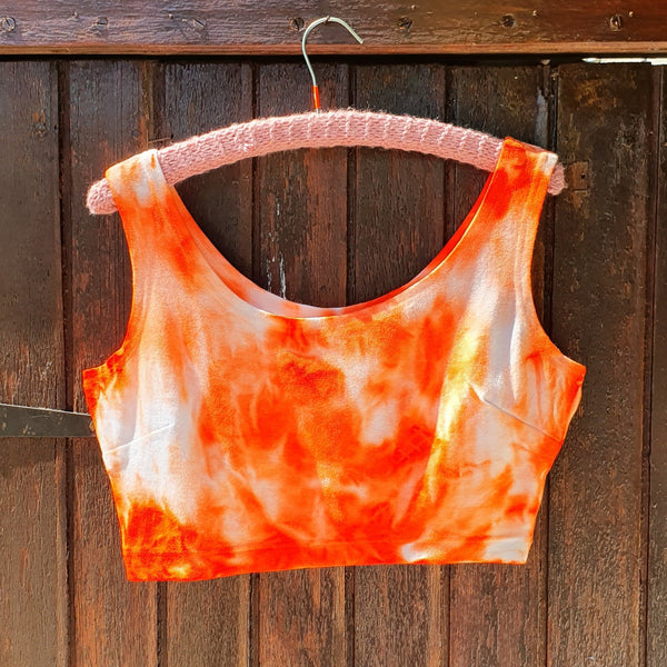 Cloudy Crop Top - Orange