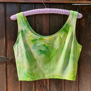 Cloudy Crop Top - Green