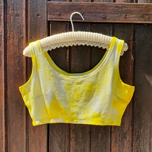 Cloudy Crop Top - Yellow