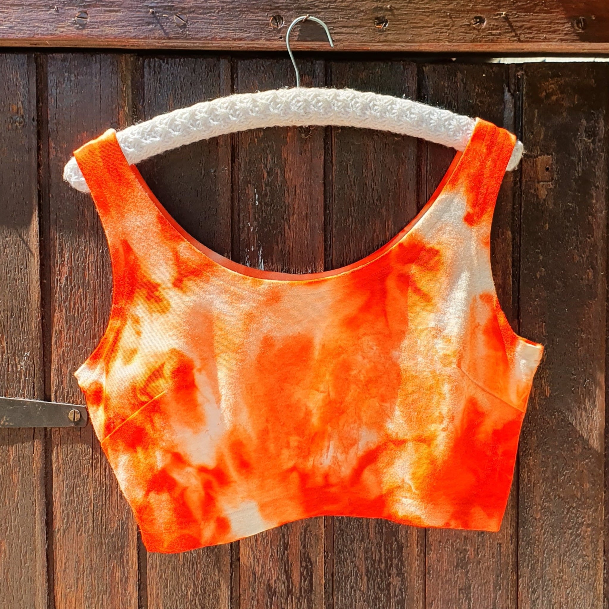 Cloudy Crop Top - Orange