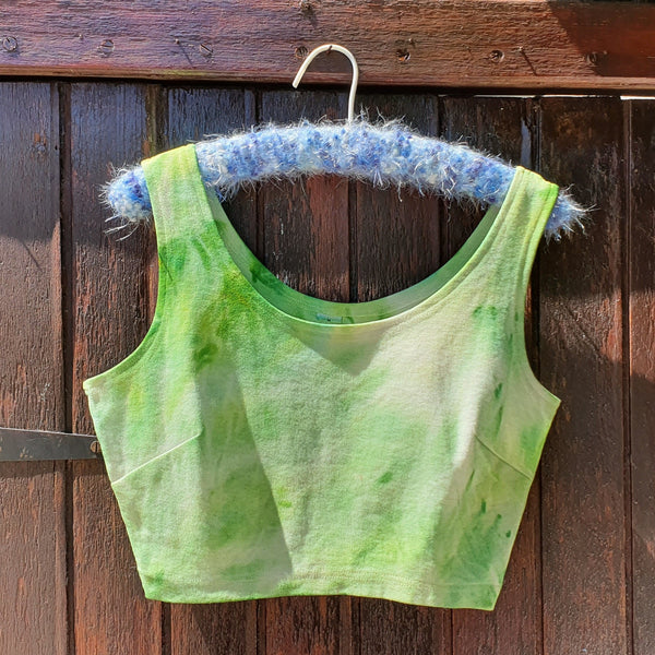 Cloudy Crop Top - Green