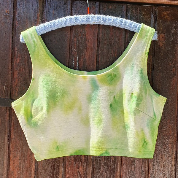 Cloudy Crop Top - Green