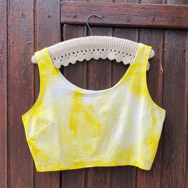 Cloudy Crop Top - Yellow