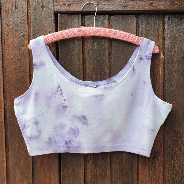 Cloudy Crop Top - Purple