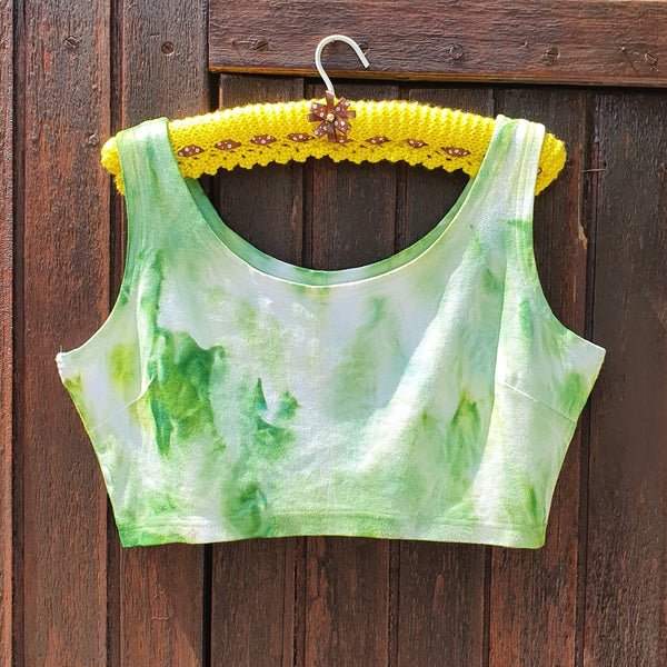 Cloudy Crop Top - Green