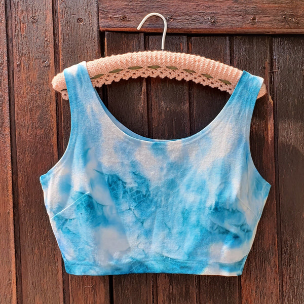 Cloudy Crop Top - Blue