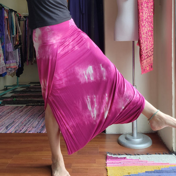 Infinity Skirt Tie-Dye - Fuchsia