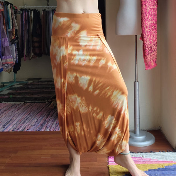 Tie-Dye Infinity Skirt - Orange ON SALE!