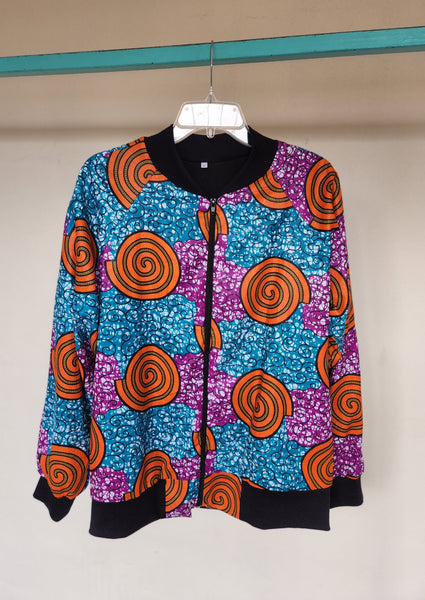 Bomber Jacket - Ladies Medium Swirl