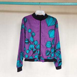 Bomber Jacket - Ladies Small Purple