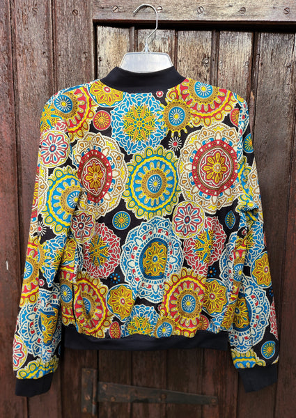 Bomber Jacket - Ladies Small Mandala Mountain