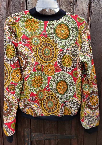 Bomber Jacket - Ladies Small Mandala Forest