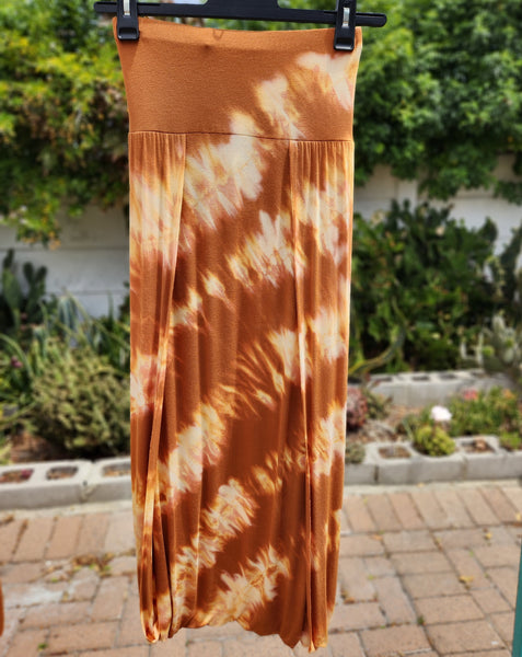 Tie-Dye Infinity Skirt - Orange ON SALE!